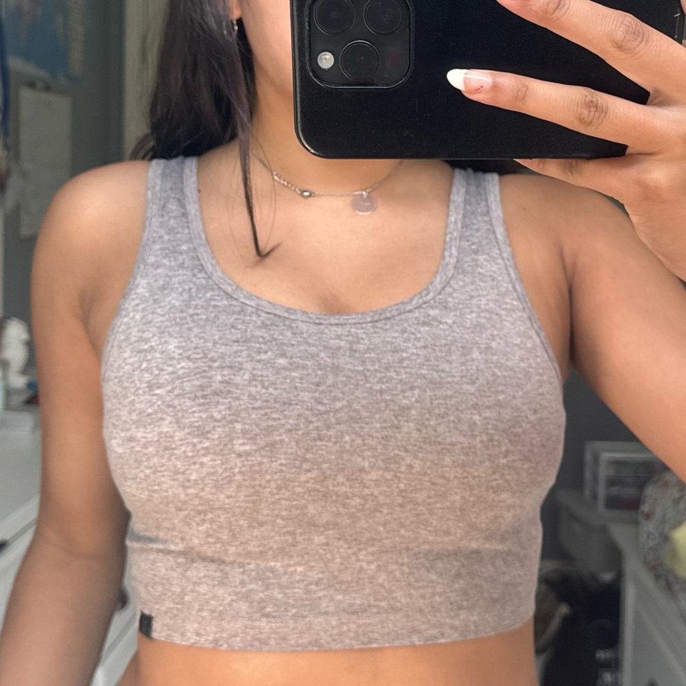 Gray Women's Sports Top
